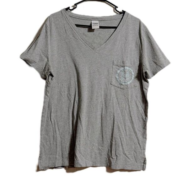 PINK Victoria's Secret Gray Short Sleeve Tee - Picture 1 of 4